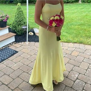 Yellow prom dress
